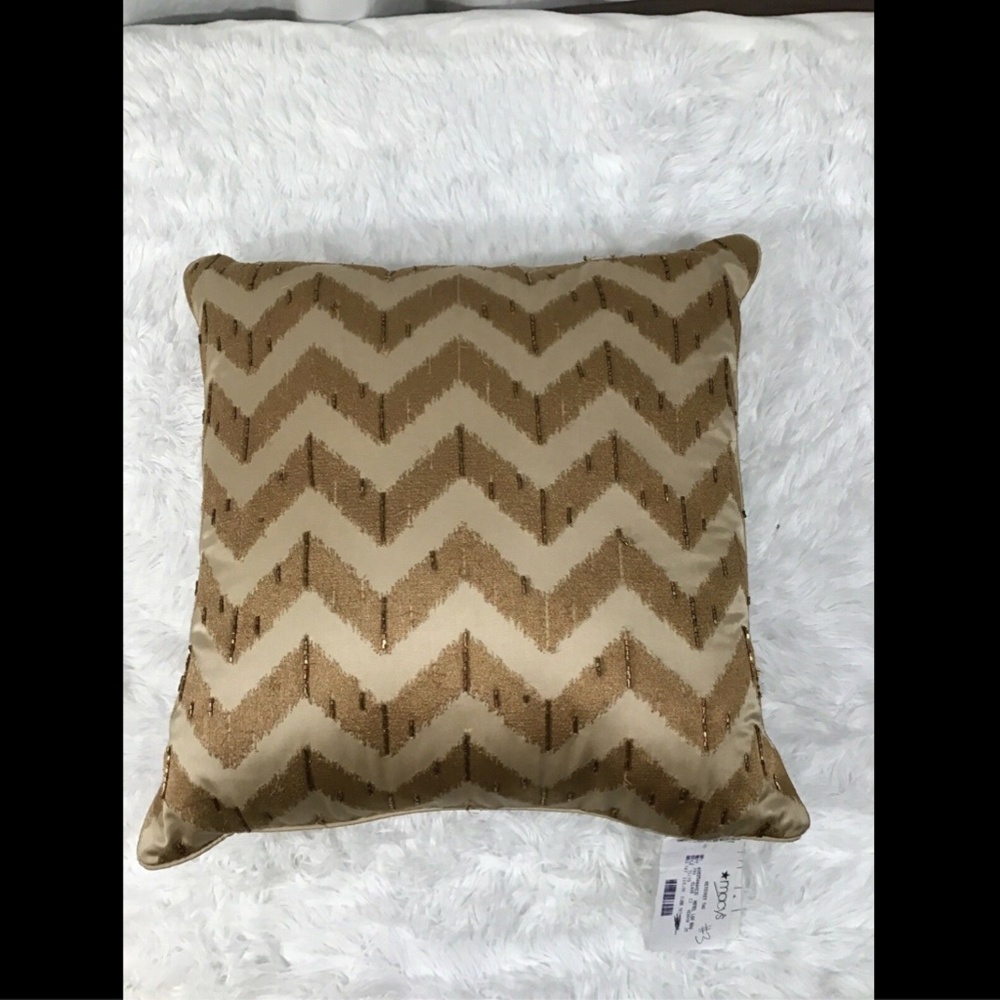 NWD $110‎ Hotel Collection Mosaic 18" Square Decorative Pillow Chevron